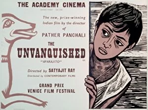Brown Gallery: Academy Poster for Satyajit Rays The Unvanquished (1956)