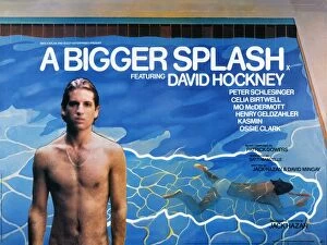Blue Collection: Film Poster for Jack Hazans A Bigger Splash (1974)