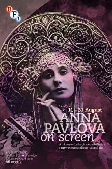 Images Dated 16th August 2012: Poster for Anna Pavlova Season at BFI Southbank (11 - 30 August 2012)