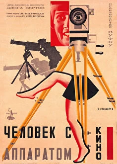 Film Collection: Poster for Dziga Vertovs Man With A Movie Camera (1928)