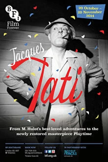BFI Southbank Posters Collection: Poster for Jacques Tati Season at BFI Southbank (20 October - 20 November 2014)