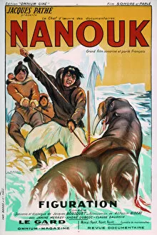 Images Dated 5th November 2010: Poster for Robert Flahertys Nanook of the North (1922)