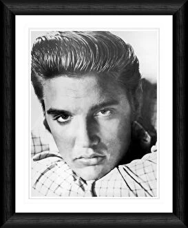 Images Dated 25th March 2008: Elvis Presley Close Up Pout Framed Print