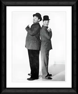 TV & Film Collection: Laurel & Hardy Back to Back Framed Print