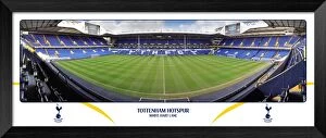Images Dated 12th January 2010: Tottenham Hotspur FC White Hart Lane Empty Day Halfway Framed Panoramic Print