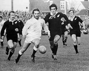 Alan Morley runs to gather the ball during the Western Counties clash with the All Blacks Alan Morley runs to gather the ball during the Western Counties clash with the All Blacks