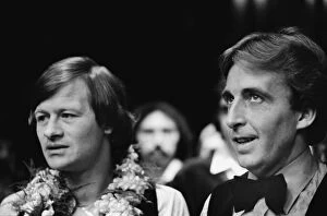 Snooker Gallery: Alex Higgins & Terry Griffiths after the 1981 Benson & Hedges Masters Final