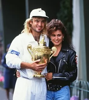 Images Dated 24th June 2011: Andre Agassi - 1992 Wimbledon Singles Champion