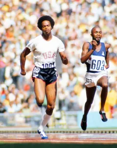 1972 Munich Olympics Men's 100m Round One Heat Six Print