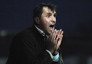 Barnet manager Martin Allen during his first game in charge of the club Barnet manager Martin Allen during his first game in charge of the club