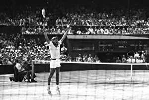 Bjorn Borg celebrates winning his first Wimbledon title in 1976 Bjorn Borg celebrates winning his first Wimbledon title in 1976