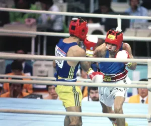 1988 Seoul Olympics Boxing Print: Giovanni Parisi in Action