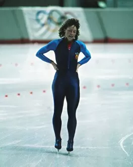 Images Dated 26th February 1988: Calagary Olympics - Speed Skating