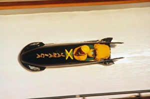 Images Dated 20th February 1988: Calgary Olympics - Bobsleigh