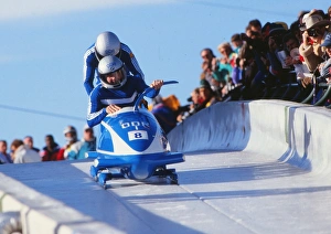 Images Dated 20th February 1988: Calgary Olympics - Bobsleigh