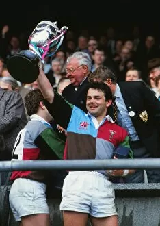 Images Dated 4th May 1991: Will Carling of Harlequins with the 1991 Pilkington Cup