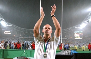 Clive Woodward applauds the crowd after the 2003 rugby World Cup final Clive Woodward applauds the crowd after the 2003 rugby World Cup final