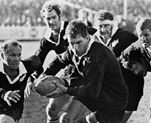 Images Dated 27th September 2011: Colin Meads leads the All Blacks against the Lions in 1971