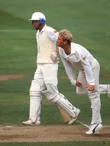 Lords Cricket Ground Prints: Shane Warne Print - England v Australia 2nd Ashes Test at Lords, June 1993