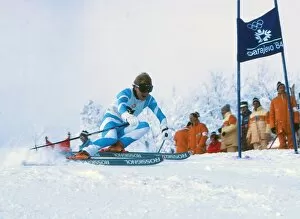 Images Dated 3rd September 2012: David Mercer - 1984 Sarajevo Winter Olympics - Mens Giant Slalom