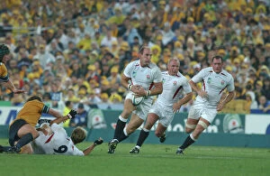 Images Dated 22nd November 2003: England Back-Row Triumvirate (Dallaglio, Back, Hill) - 2003 RWC Final