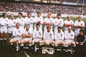 Images Dated 5th September 2014: England team that defeated France in Paris in the 1982 Five Nations