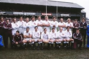 Images Dated 18th May 2012: The England team that defeated Wales in the 1982 Five Nations