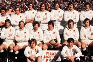 Images Dated 20th October 2009: The England team that faced France in the 1974 Five Nations Championship