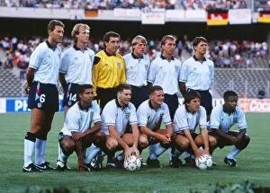 Images Dated 14th March 2011: The England team that faced West Germany in the semi-final of Italia 90