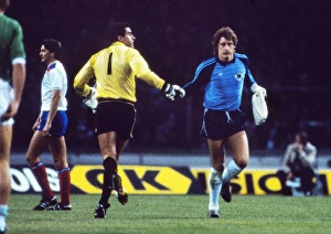 Englands Peter Shilton and West Germanys Toni Schumacher Englands Peter Shilton and West Germanys Toni Schumacher