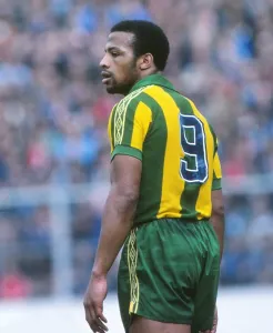 Cyrille Regis Prints: Cyrille Regis Print - West Bromwich Albion 1978/79 First Division Match