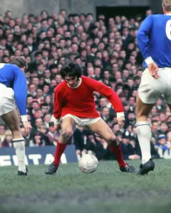 George Best Prints: George Best in action, 1969 Print