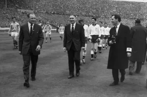 1962 FA Cup Final Print - Teams Walking Out at Wembley