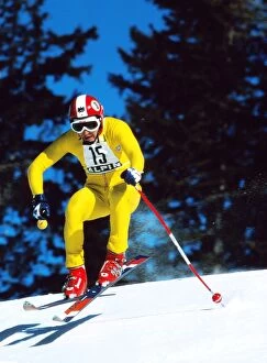 Images Dated 26th January 2010: Franz Klammer at the 1976 Innsbruck Winter Olympics