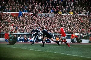 Images Dated 24th November 2011: Graham Mourie scores a try for the All Blacks in Cardiff in 1980