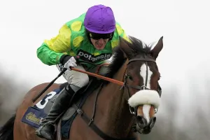 Horse Racing Prints: AP McCoy on Kauto Star Print - Kempton Park King George VI Chase Meeting