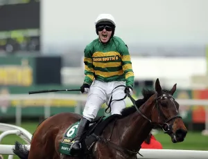 Horse Racing Prints: Tony McCoy wins the 2010 Grand National Print