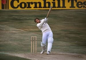 Images Dated 21st July 2011: Ian Botham hits a boundary on the way to his famous 149 not out at Headingly in the 1981 Ashes