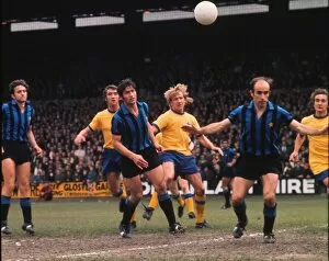 Inter Milans Tarcisco Burgnich and Crystal Palaces Alan Birchenall - 1971 Anglo-Italian Cup