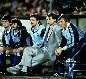 Ipswich manager Bobby Robson watches the 1981 UEFA Cup Final