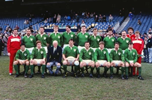 Images Dated 21st March 1987: The Ireland team that faced France in the 1987 Five Nations