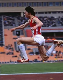Images Dated 25th July 1980: Jaak Uudmae - 1980 Moscow Olympics - Triple Jump