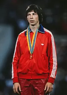 Images Dated 25th July 1980: Jaak Uudmae - 1980 Moscow Olympics - Triple Jump