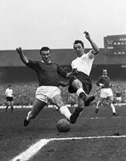 Images Dated 31st October 2006: Jimmy Greaves and Noel Cantwell compete for the ball in the 1962 FA Cup semi-final
