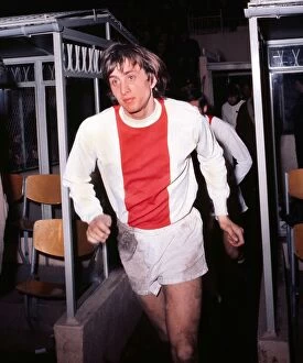 Images Dated 27th October 2009: Johan Cruyff runs out for Ajax in 1970