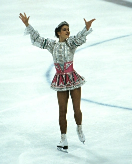 Katarina Witt at the 1984 Sarajevo Winter Olympics Katarina Witt at the 1984 Sarajevo Winter Olympics