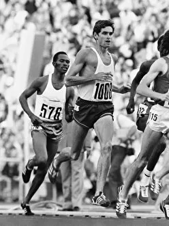 Images Dated 27th July 2011: Kip Keino and Jim Ryun at the 1972 Munich Olympics