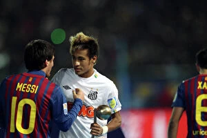 Images Dated 18th December 2011: + Lionel Messi and Neymar