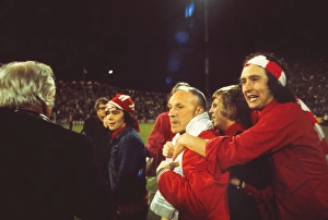 Liverpool manager Bill Shankly celebrates victory in the 1973 UEFA Cup Final Liverpool manager Bill Shankly celebrates victory in the 1973 UEFA Cup Final