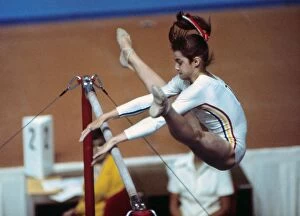 Images Dated 9th November 2011: Nadia Comaneci at the 1976 Montreal Olympics